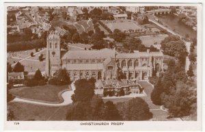 Dorset; Christchurch Abbey From The Air RP PPC 1949 PMK, To R Hunt, Mottingham 