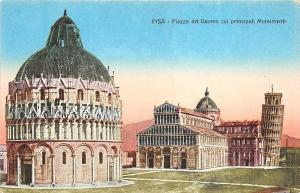 BF34251 pisa piazza del duomo coi principati monnumenti italy  front/back scan