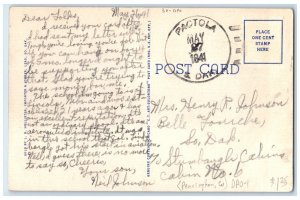 1941 Sylvan Lake Custer State Park Black Hills Pactola South Dakota DPO Postcard