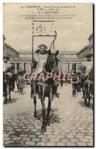 Compiegne Old Postcard Fete de Jeanne d & # 39arc June 1911 M Schlosser banne...