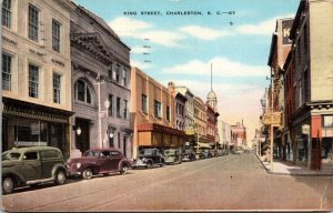 King Street Charleston South Carolina SC Postcard WWII Soldiers Letter  Co 2