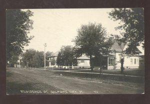 RPPC GILMORE CITY IOWA RESIDENCE STREET SCENE VINTAGE REAL PHOTO POSTCARD