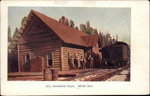 Arrowhead CO? Moffat Line RR Train Station Depot c1910 Postcard