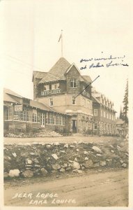 Postcard RPPC Canada 1955 Deer Lodge Lake Louise 23-6639