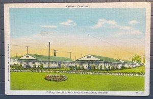 Vintage Postcard 1942 Billings Hospital Fort Benjamin Harrison Lawrence Indiana