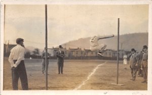 J51/ Sports RPPC Postcard c1910 High Jump Track and Field 24