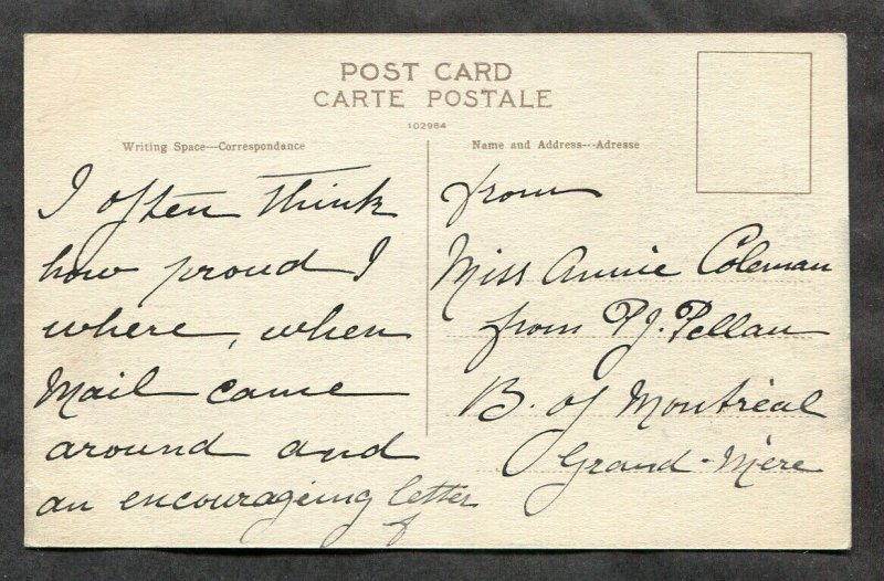 dc41 - GRAND-MERE Quebec 1920s Punch Office Laurentide Co