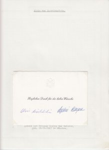 Prince Alois of Liechtenstein Original Autograph, Royalty (L6333)