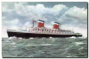 Postcard Old Ship Ship SS United States