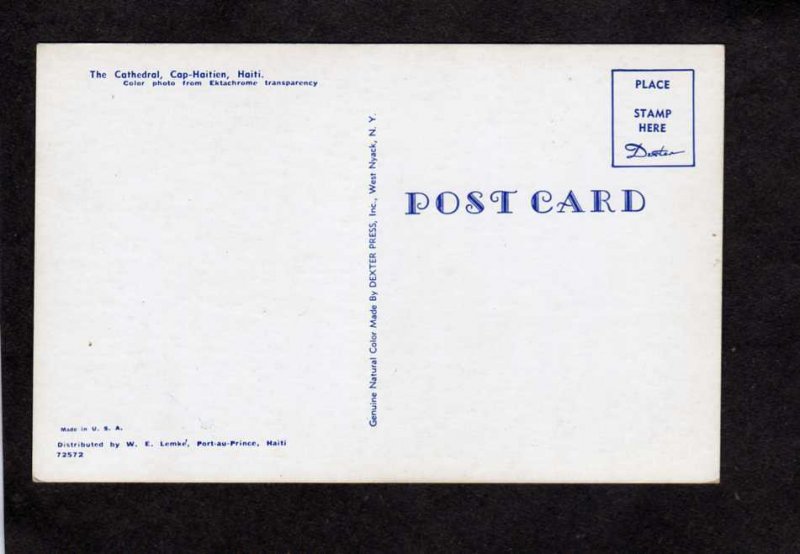 Cathedral  Cap Haitien Haiti Postcard Carte Postale