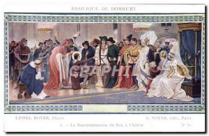 Old Postcard From Basilica Domeremy Lionel Royer Recognition of King Chinon J...