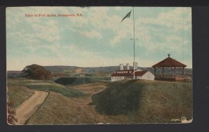 Nova Scotia ANNAPOLIS View in Fort Anne pm1919 Pub Valentine & Sons ~ DB