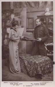 Doormats Miss Marie Lohr Mr Dawson Milward Play Real Photo RPC Postcard