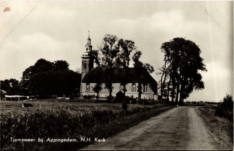 CPA AK TJAMSWEER bij APPINGEDAM N.H. Kerk NETHERLANDS (705992)