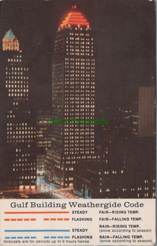 America Postcard - Gulf Building Weathergide, Pittsburgh, Pennsylvania RS30801