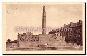 Old Postcard Dunkerque Sailors Monument Of riflemen