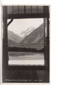 Real Photo, Mount Cook from Hermitage, New Zealand