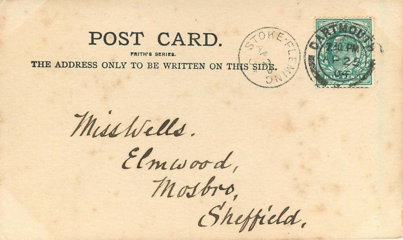 Vintage Postcard Dartmouth England Devon County Butterwalk