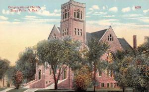 SIOUX FALLS, South Dakota     CONGREGATIONAL CHURCH   c1910's  Postcard