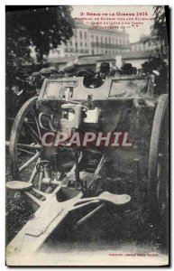 Old Postcard Army War Materiel taken to Breech Germans open d & # 39un field ...