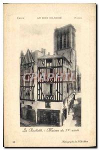 Old Postcard La Rochelle House of century XV