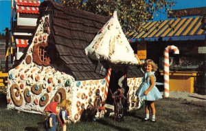 FAIRYLAND ZOO Black Hills, SD Hansel & Gretel Gingerbread House Fantasy Postcard