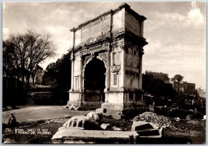 Roma Arco Di Tito E Pendici Del Plantino Rome Italy Real Photo RPPC Postcard