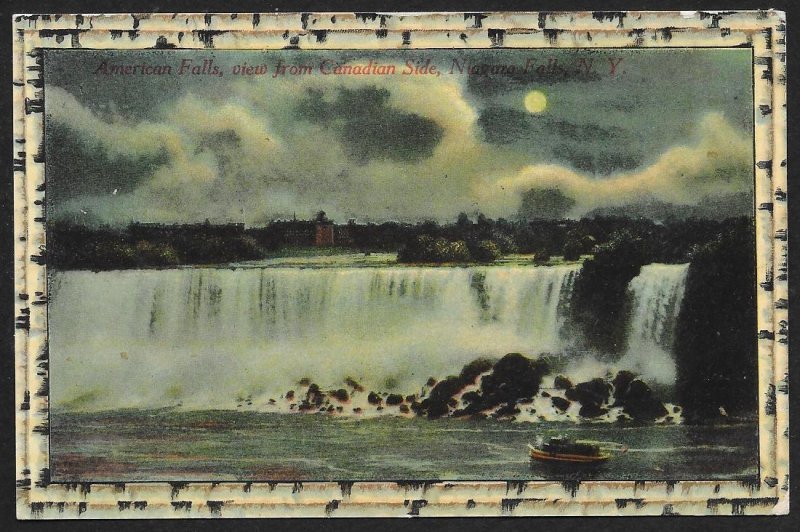 American Falls from Canadian Side Niagara Falls New York Unused c1910s