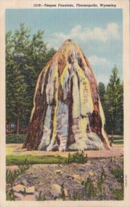 Wyoming Thermopolis Teepee Fountain Curteich