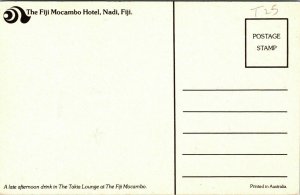 Fiji Mocambo Hotel Nadi Takia Lounge Drink VTG Postcard UNP Unused Vintage 