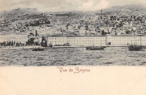 Smyrne Izmir Turkey Waterfront Birds Eye View City Vintage Postcard AA110448