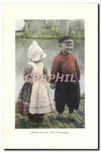 Old Postcard Grietje by Jan Van Volendam Children Folklore