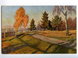 225648 RUSSIA Germashev Late Autumn Lenz #36 vintage postcard