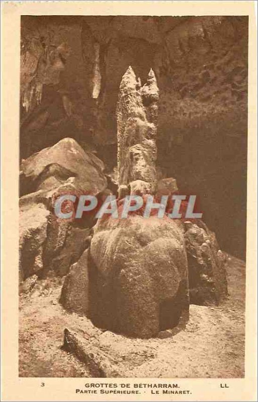 Old Postcard Betharram Caves Part Superiere Minaret