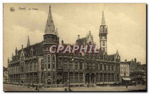 Old Postcard Ghent Post office