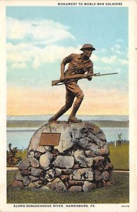 Monument to World War Soldiers Susquehanna River - Harrisburg, Pennsylvania PA  