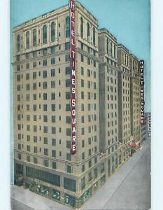 Unused 1950's TIME SQUARE HOTEL Manhattan New York NY Q5584@