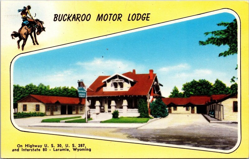 Postcard Buckaroo Motor Lodge in Laramie, Wyoming~194
