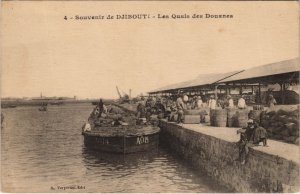 PC DJIBOUTI LES QUAIS DES DOUANES DJIBOUTI SOMALIA (A23822)