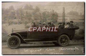 PHOTO CARD Automotive Bus Departure for Gavarnie