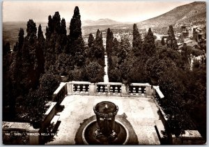 Tivoli Terrazza Nella Villa D'este Italy Museum Real Photo RPPC Postcard