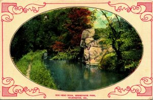 Dog Head Rock Brandywine Park Wilmington Delaware DE UNP DB Postcard A9