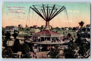 Philadelphia Pennsylvania PA Postcard Captive Flying Machine Willow Grove Park