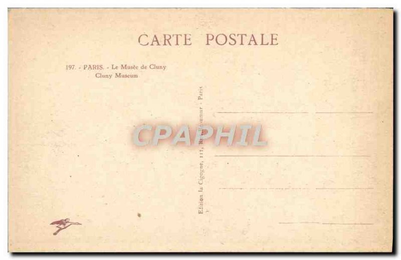 Old Postcard The Paris Musee De Cluny