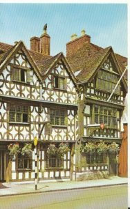 Warwickshire Postcard - Garrick Inn and Harvard House - Stratford - Ref TZ7050