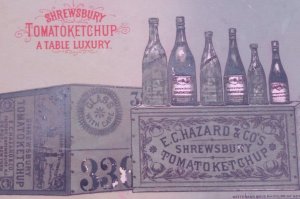 1800s Shrewsbury Tomato Ketchup  E. C. Hazard & Co New York Trade Card