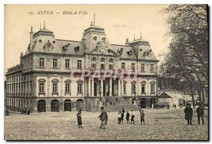 Old Postcard Autun City Hotel