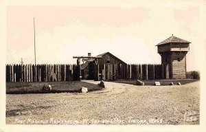 Fort Nisqually Point Defiance Park Tacoma Washinton RPPC postcard