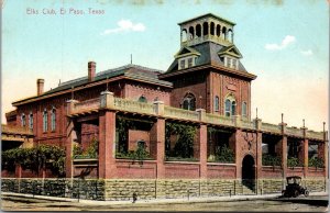 Postcard Elks Club in El Paso, Texas