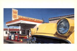 Route 66 Artcards OLD WHITING BROS GAS STATION 4X6 Continental Roadside Postcard